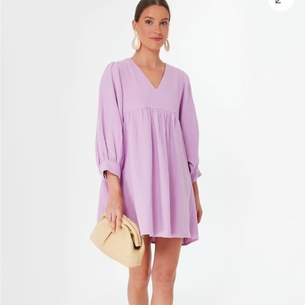Pomander Place Lilac Puff Sleeve dress